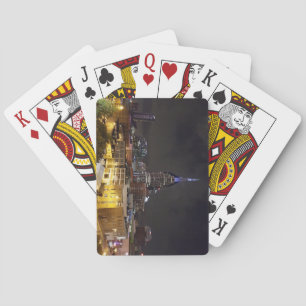 Beautiful Downtown Nashville Tennessee at Night Playing Cards
