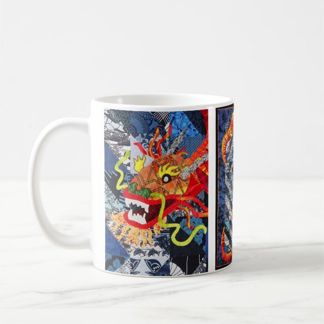 Beautiful Dragon Quilt Mug (Left)