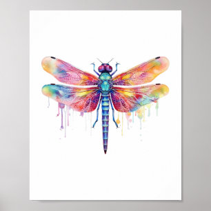 Beautiful Dragonfly Kiss Heaven Insect Lover Poster