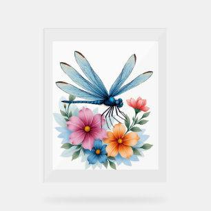 Beautiful Dragonfly Watercolor Art Insect Lover Ea Acrylic Sign