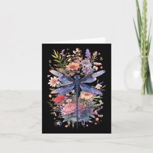 Beautiful Dragonfly Watercolor Art Insect Lover Ea Card