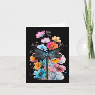 Beautiful Dragonfly Watercolor Art Insect Lover Ea Card