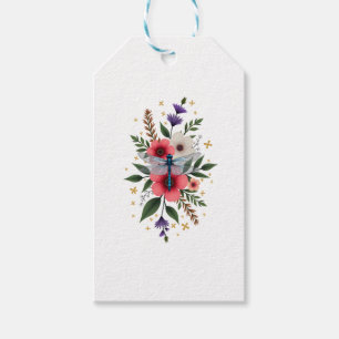 Beautiful Dragonfly Watercolor Art Insect Lover Ea Gift Tags