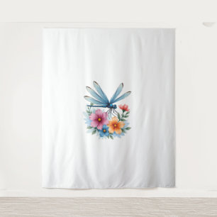 Beautiful Dragonfly Watercolor Art Insect Lover Ea Tapestry