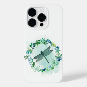 Beautiful Dragonfly With Floral Border Case-Mate iPhone 14 Pro Case