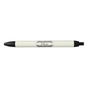Beautiful drawing of black and white flowers ink pen