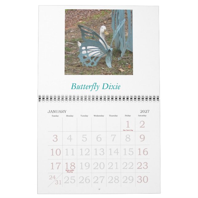 Beautiful Dream Calendar (Jan 2027)