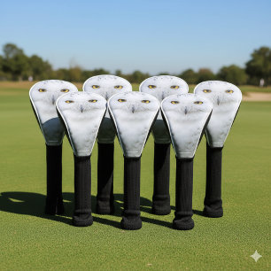 Beautiful, Dreamy and Serene Snowy Owl Golf Head Cover