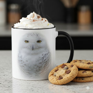 Beautiful, Dreamy and Serene Snowy Owl Mug