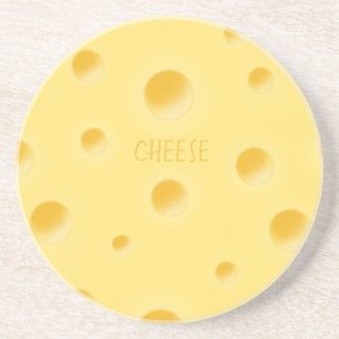 Beautiful Dreamy Swiss Cheese Personalizable Coaster