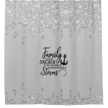 Beautiful Dripping Glitter Family Quote