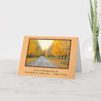 BEAUTIFUL DRIVE LINED WITH GOLDEN TREES/THANKSGIVI