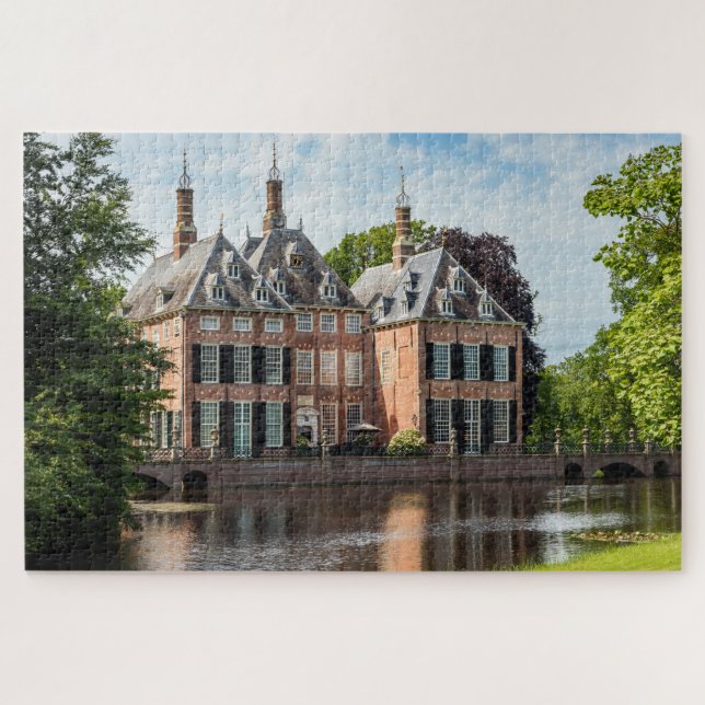 Beautiful Duivenvoorde Castle in Voorschoten Jigsaw Puzzle (Horizontal)