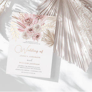 Beautiful Dusty Rose & Blush Ivory Boho Wedding