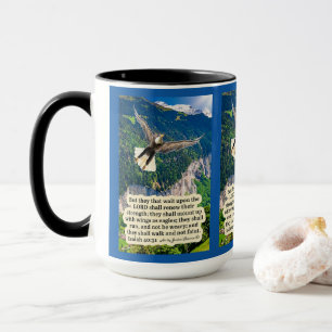 Beautiful Eagle Scripture Isaiah 40:31  Mug