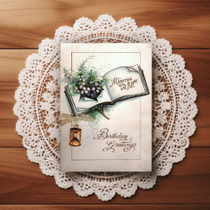 Beautiful Early 1900's Vintage Birthday Greeting Postcard