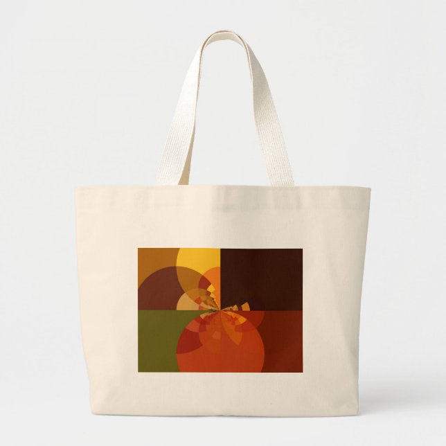 Beautiful Earth Abstract Art Print Large Tote Bag (Front)