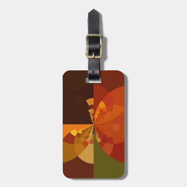 Beautiful Earth Abstract Art Print Luggage Tag (Front Vertical)
