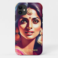 BEAUTIFUL EAST INDIAN WOMAN FACE DIGITAL ART