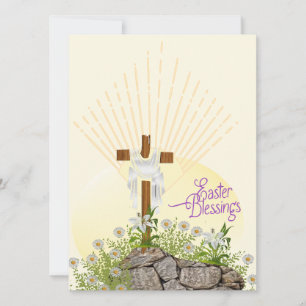 Beautiful Easter Blessings Holiday Card