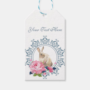 Beautiful Easter Rabbit Personalised Gift Tags