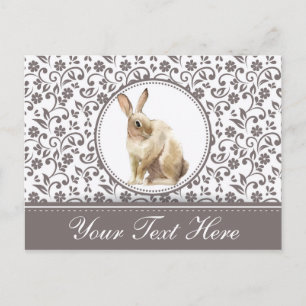 Beautiful Easter Rabbit personalised Postcard