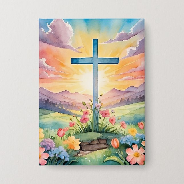 Beautiful Easter Watercolor Art (Front)