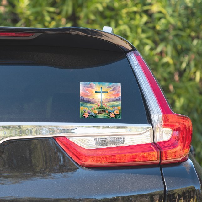 Beautiful Easter Watercolor Art (Car Side)