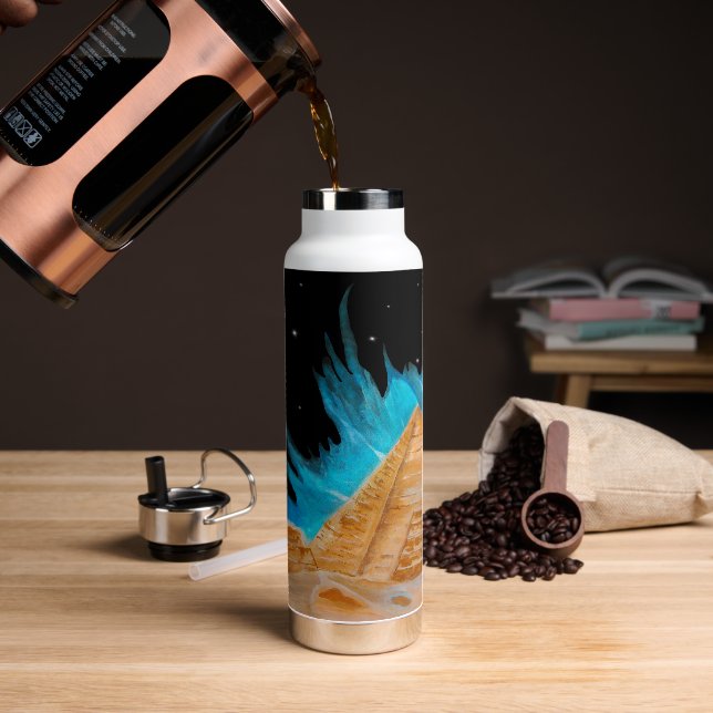 Beautiful Egyptian Pyramids  Water Bottle (Coffee)