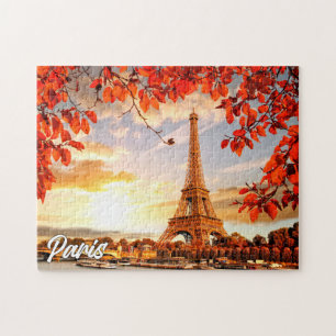 Beautiful Eiffel Tower Paris, France Jigsaw Puzzle