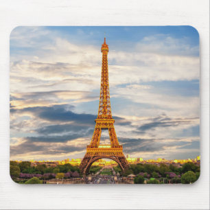 Beautiful Eiffel Tower Paris France Mouse Mat