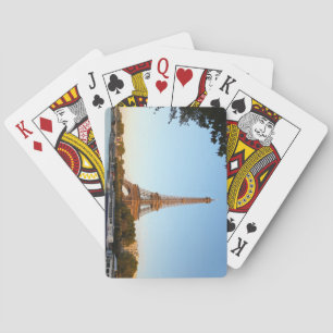 Beautiful Eiffel Tower Paris France Playing Cards