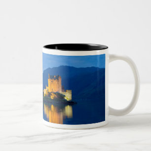 Beautiful Eileen Donan Castle in Western Dornie Two-Tone Coffee Mug