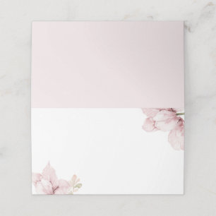 Beautiful Elegance Blush Floral  Place Card