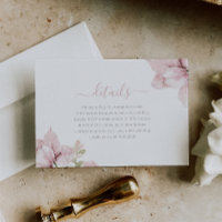 Beautiful Elegance Blush Floral Wedding Details