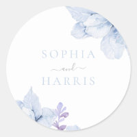 Beautiful Elegance Sky Blue Floral Wedding
