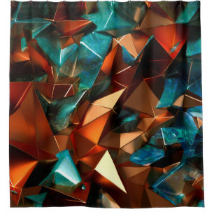 Beautiful, elegant, abstract background with metal shower curtain