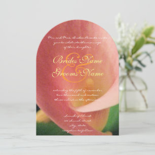 Beautiful Elegant Cala Lily Wedding Invitation