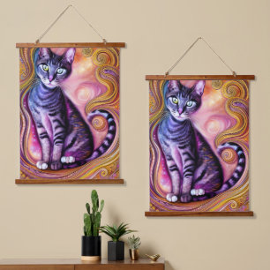 Beautiful Elegant Cat Hanging Tapestry