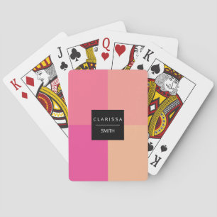Beautiful elegant colourful geometric combination playing cards