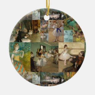 Beautiful Elegant Degas Ballet Dancers Ceramic Tree Decoration