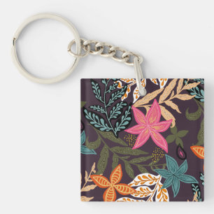 Beautiful Elegant Floral Key Ring