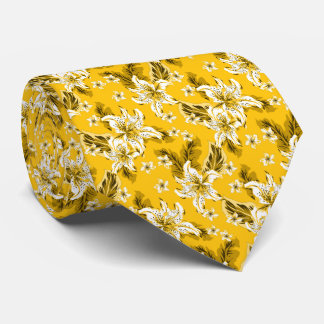 Beautiful elegant flower pattern tie