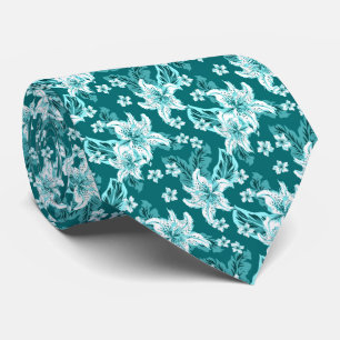 Beautiful elegant flower pattern  tie