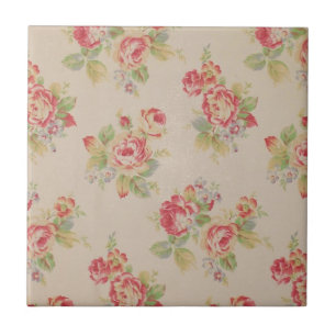 Beautiful elegant girly vintage floral pattern tile