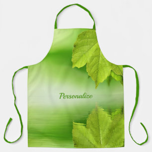 Beautiful & Elegant Green Leaves Landscape Apron