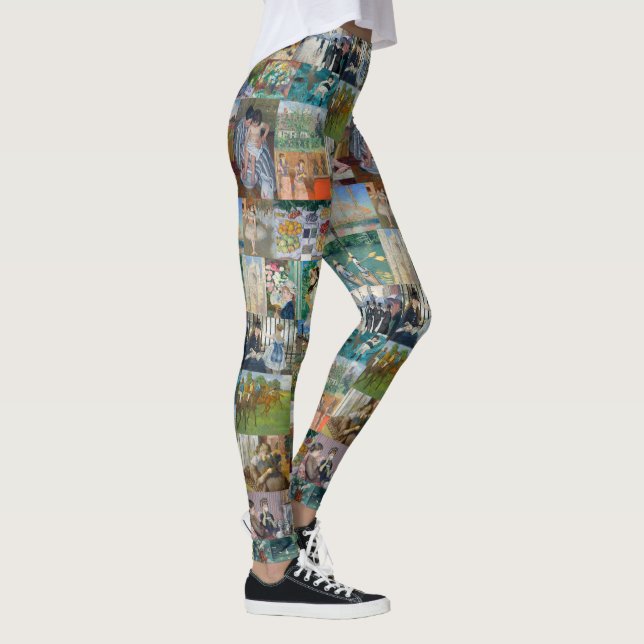 Beautiful Elegant Impressionist Art Leggings (Right)