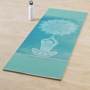 Beautiful elegant mandala yoga mat