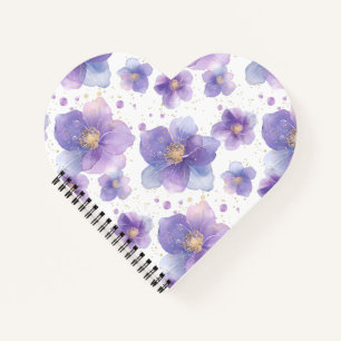 beautiful elegant patten seamless print flower notebook