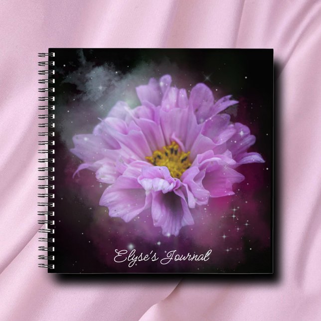 Beautiful Elegant Pink Flower Customisable Journal (Creator Uploaded)